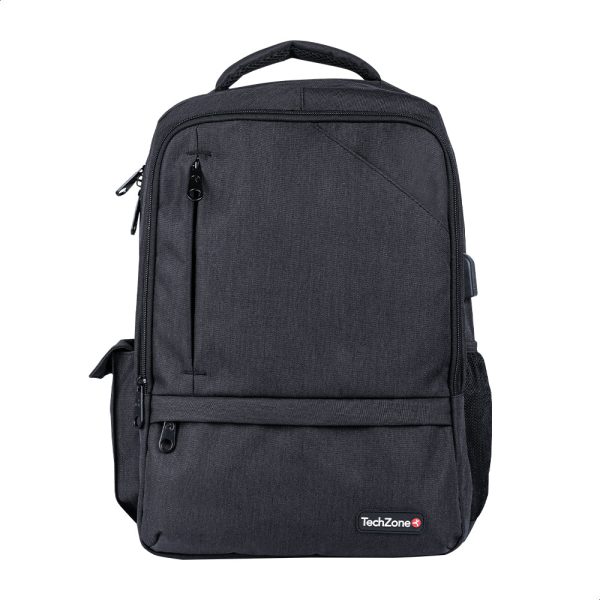 TechZone TZ21LBP09 mochila Mochila casual Negro Nylon, Poliéster - Imagen 3