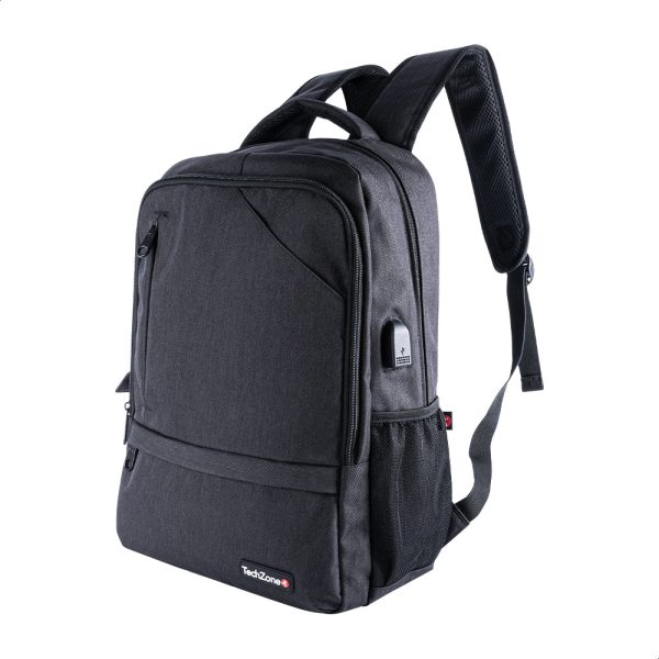 TechZone TZ21LBP09 mochila Mochila casual Negro Nylon, Poliéster - Imagen 4