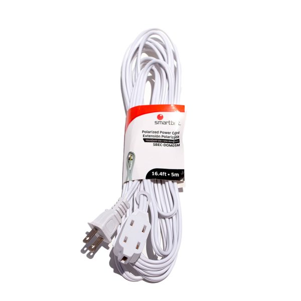 Smartbitt SBEC-DOM05M extensión de corriente 5 m 3 salidas AC Interior Blanco - Imagen 3