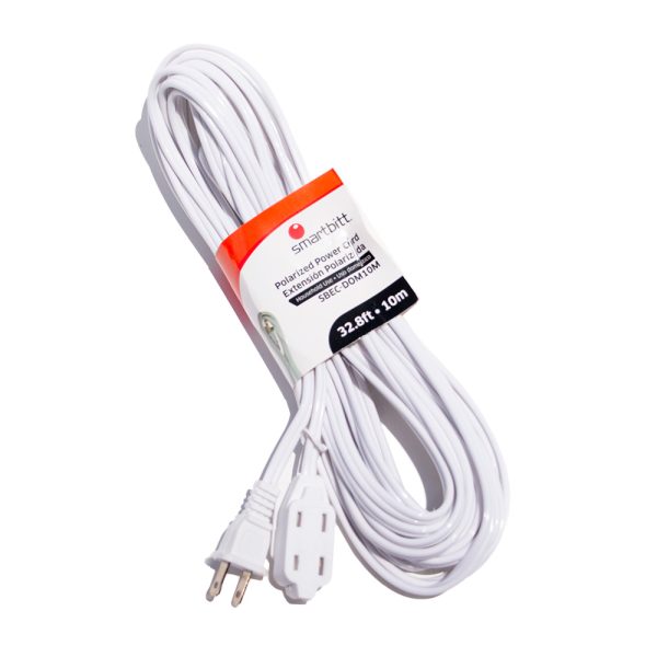 Smartbitt SBEC-DOM10M cable de alimentación Blanco 10 m Enchufe tipo A IEC Type A (5.5 mm, 2.1 mm) - Imagen 2