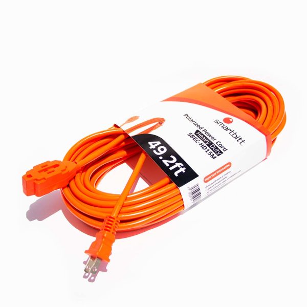 Smartbitt SBEC-HD15M extensión de corriente 15 m 3 salidas AC Interior Naranja - Imagen 3