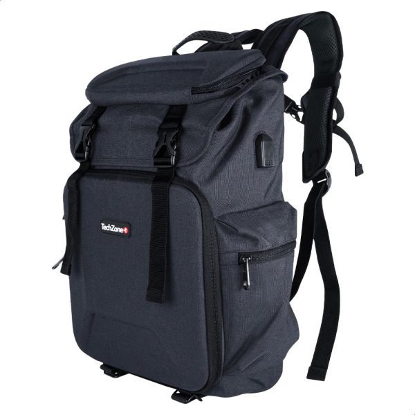TechZone TZ21LBP13-B mochila Negro Nylon, Poliéster - Imagen 4