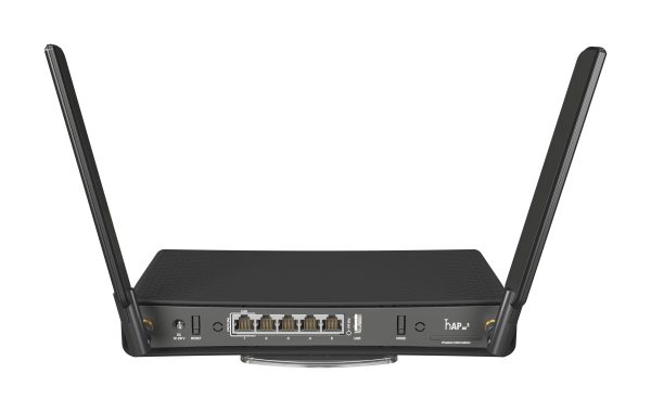 Mikrotik hAP ax³ router inalámbrico Gigabit Ethernet Doble banda (2,4 GHz / 5 GHz) Negro - Imagen 2