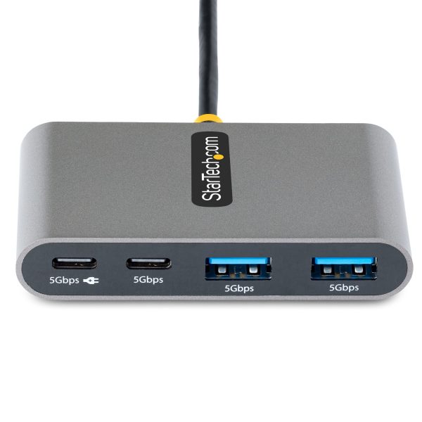 StarTech.com Hub Concentrador USB-C de 4 Puertos con Entrega de Alimentación de 100W de Paso - USB Tipo C - - 2x USB-A + 2x USB-C - 5Gbps - Cable de 30cm - Splitter USB - Imagen 3