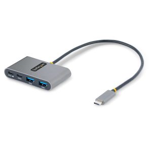 StarTech.com Hub Concentrador USB-C de 4 Puertos con Entrega de Alimentación de 100W de Paso - USB Tipo C - - 2x USB-A + 2x USB-C - 5Gbps - Cable de 30cm - Splitter USB