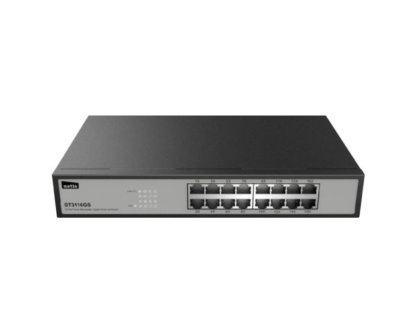 Netis System ST3116GS dispositivo de redes No administrado Gigabit Ethernet (10/100/1000) Negro