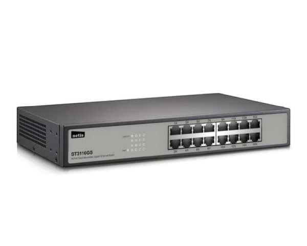 Netis System ST3116GS dispositivo de redes No administrado Gigabit Ethernet (10/100/1000) Negro - Imagen 2