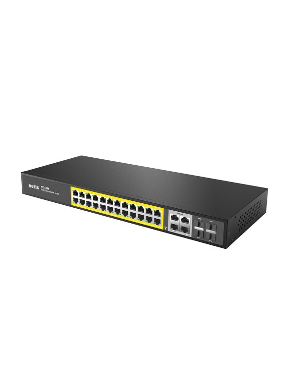 Netis System P124GH dispositivo de redes No administrado Gigabit Ethernet (10/100/1000) Energía sobre Ethernet (PoE) Negro - Imagen 3