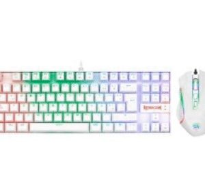 REDRAGON K552WRGB-BA-SP teclado Ratón incluido Juego USB QWERTY Español Blanco