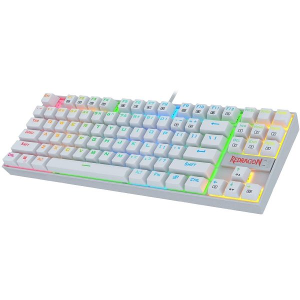 REDRAGON K552WRGB-BA-SP teclado Ratón incluido Juego USB QWERTY Español Blanco - Imagen 2