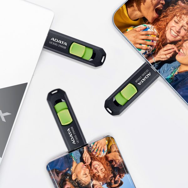 ADATA UC300 unidad flash USB 32 GB USB Tipo C 3.2 Gen 1 (3.1 Gen 1) Negro, Verde - Imagen 4