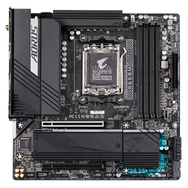 GIGABYTE B650M AORUS ELITE AX placa base AMD B650 Enchufe AM5 Micro ATX - Imagen 2