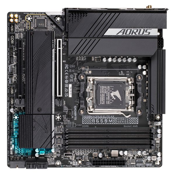 GIGABYTE B650M AORUS ELITE AX placa base AMD B650 Enchufe AM5 Micro ATX - Imagen 4