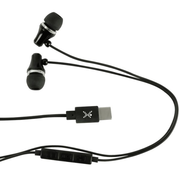 Perfect Choice PC-116479 audífono y auriculare Auriculares Alámbrico Intra auditivo Llamadas/Música USB Tipo C Negro - Imagen 2