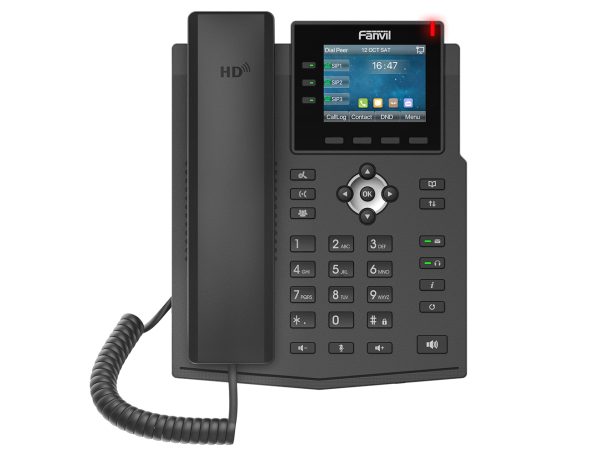 Fanvil X3U teléfono IP Negro 6 líneas LCD - Imagen 4