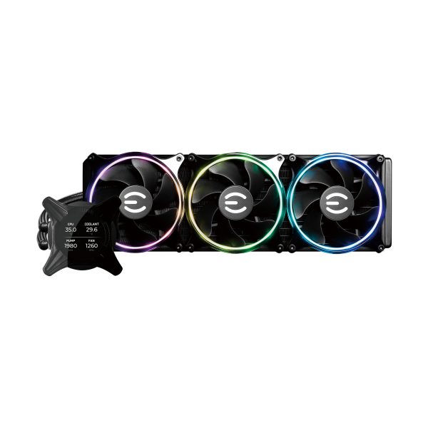 EVGA 400-HY-CX36-V1 sistema de refrigeración de computadora Procesador Refrigerador de líquidos todo en uno 12 cm Negro - Imagen 2