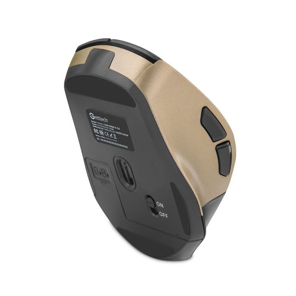 Getttech GGM-STDBW-01-GD ratón Oficina Diestro RF inalámbrico + bluetooth 7200 DPI - Imagen 2