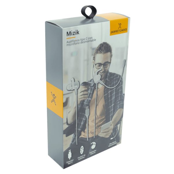 Perfect Choice PC-116417 audífono y auriculare Auriculares Alámbrico Gancho de oreja Llamadas/Música USB Tipo C Blanco - Imagen 4