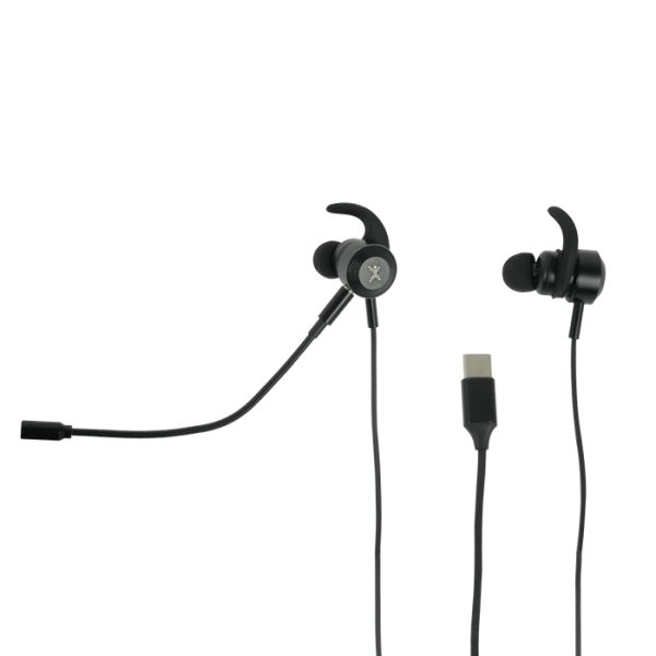 Perfect Choice PC-116486 audífono y auriculare Auriculares Alámbrico Gancho de oreja Llamadas/Música USB Tipo C Negro - Imagen 2