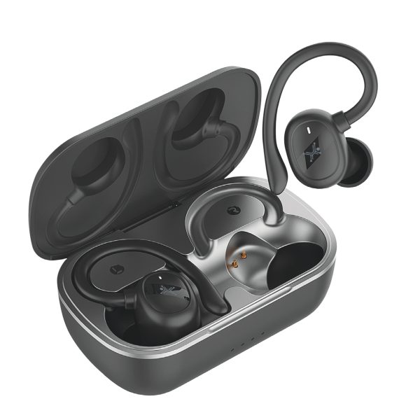 Perfect Choice PC-116912 audífono y auriculare Auriculares True Wireless Stereo (TWS) Gancho de oreja Deportes USB Tipo C Bluetooth Negro - Imagen 2