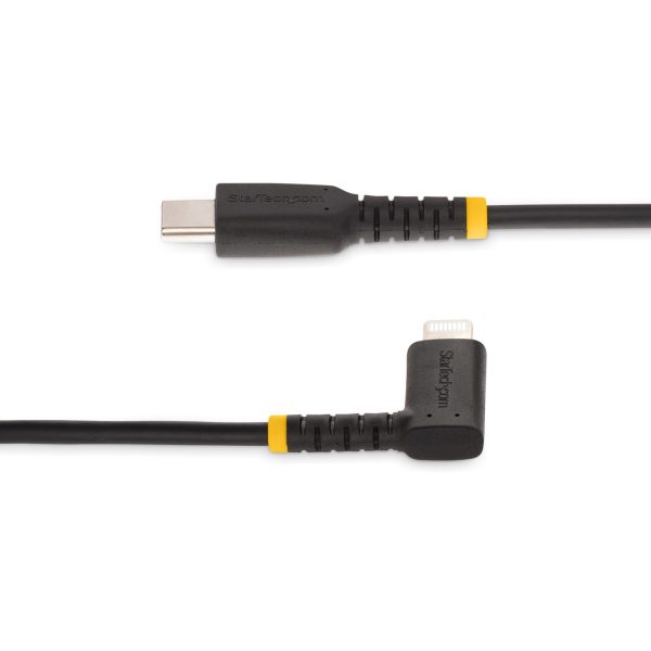 StarTech.com Cable de 1m USB-C a Lightning - Cable USB 2.0 a Lightning Acodado - Cable USB Tipo C a Lightning - Cable de Carga - Cable Lightning con Certificación MFi para iPhone - Imagen 3