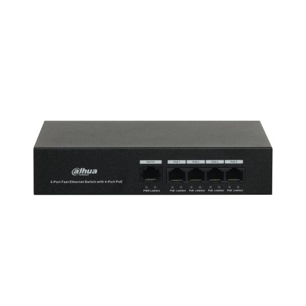 Dahua Technology PoE DH-PFS3005-4ET-36 dispositivo de redes No administrado L2 Fast Ethernet (10/100) Energía sobre Ethernet (PoE) Negro - Imagen 3