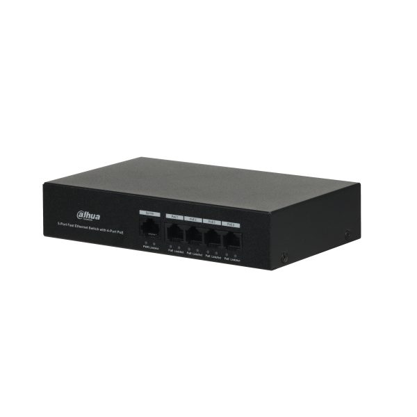 Dahua Technology PoE DH-PFS3005-4ET-36 dispositivo de redes No administrado L2 Fast Ethernet (10/100) Energía sobre Ethernet (PoE) Negro - Imagen 2