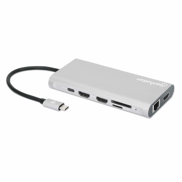 Manhattan Docking Station USB-C para Triple Monitor - Imagen 3