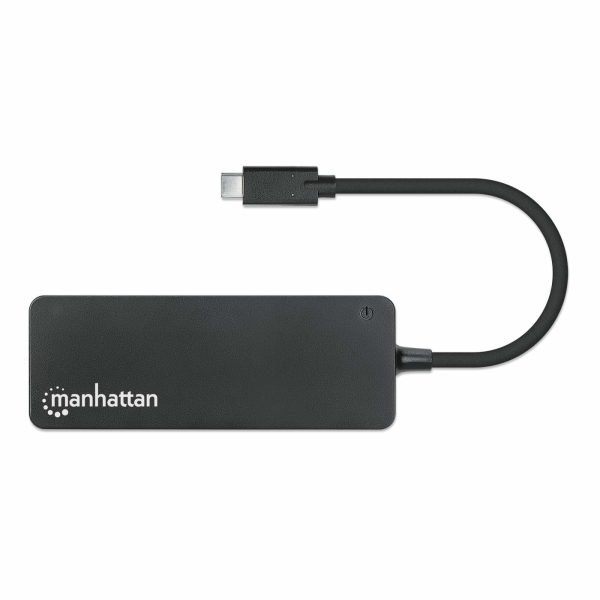 Manhattan 168410 nodo concentrador USB Tipo C 5000 Mbit/s Negro - Imagen 3