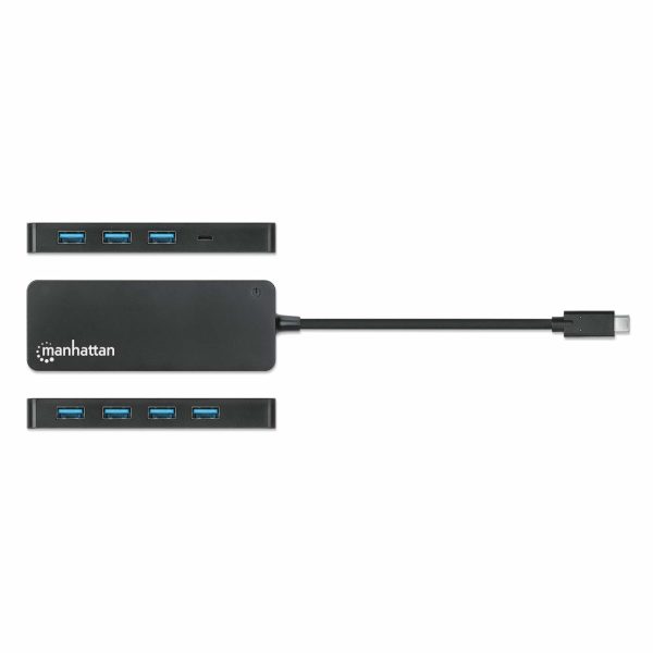 Manhattan 168410 nodo concentrador USB Tipo C 5000 Mbit/s Negro - Imagen 4