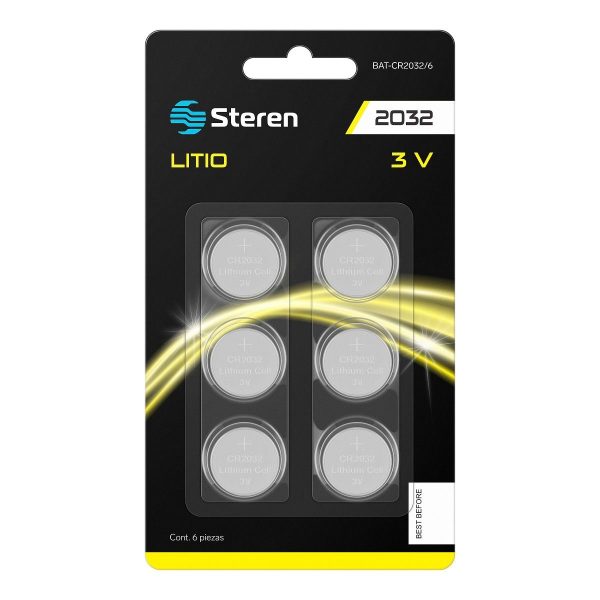 Steren BAT-CR2032/6 pila de uso doméstico Batería de un solo uso Litio - Imagen 2