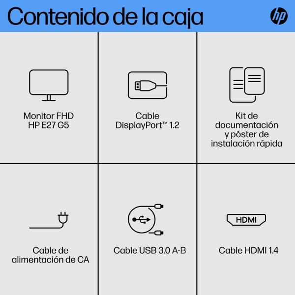 HP Monitor FHD E27 G5 - Imagen 4