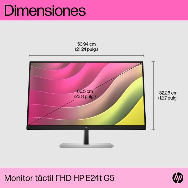 HP Monitor FHD E24t G5 con pantalla táctil - Imagen 4