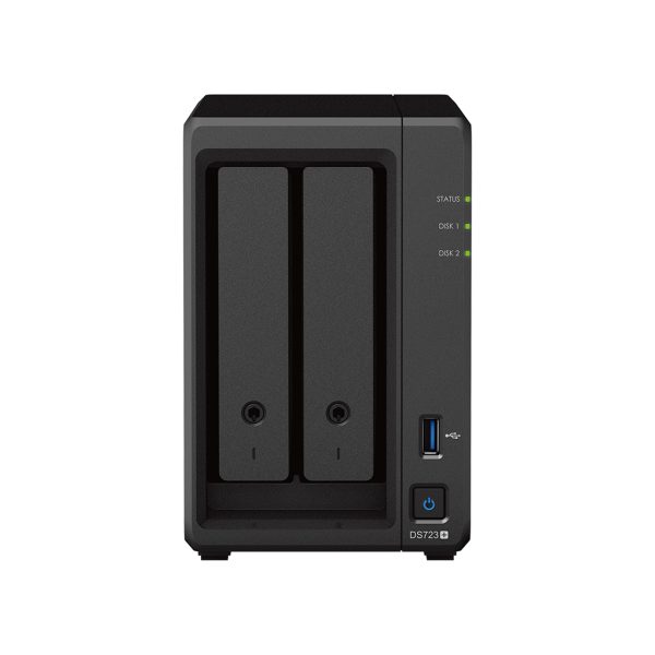 Synology DiskStation DS723+ servidor NAS o de almacenamiento Tower Ryzen Embedded R1600 2 GB DDR4 DiskStation Manager Negro - Imagen 2