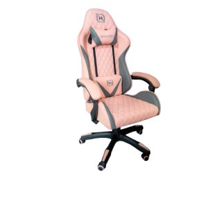 Necnon NSG-01 Silla de juegos para PC asiento acolchado Rosa, Gris