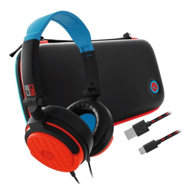 4Gamers SWL-50-4G audífono y auriculare Auriculares Alámbrico Diadema Juego USB Tipo C Negro, Azul, Rojo - Imagen 2