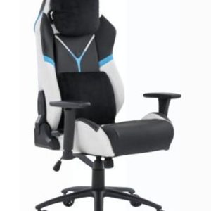 Stylos XZSXZ40IS silla para videojuegos Silla universal para juegos asiento acolchado Negro, Blanco