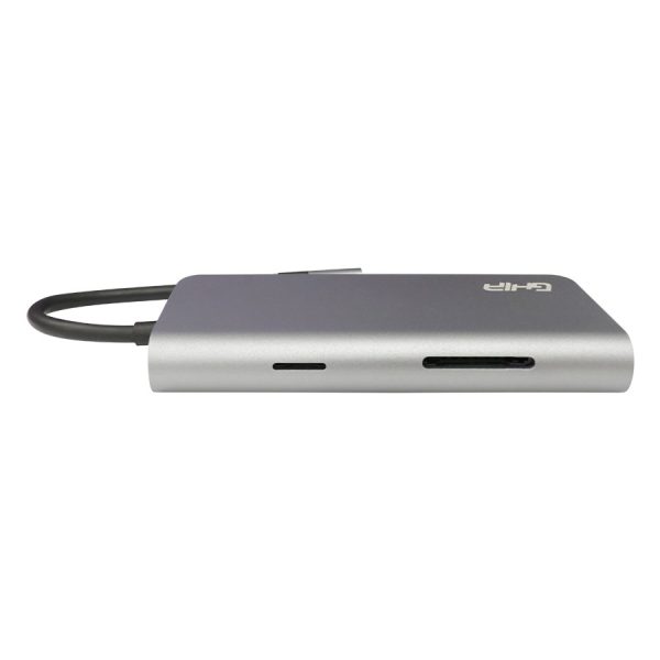 Ghia ADAP-20 base para laptop o replicador de puertos USB Tipo C Gris - Imagen 2