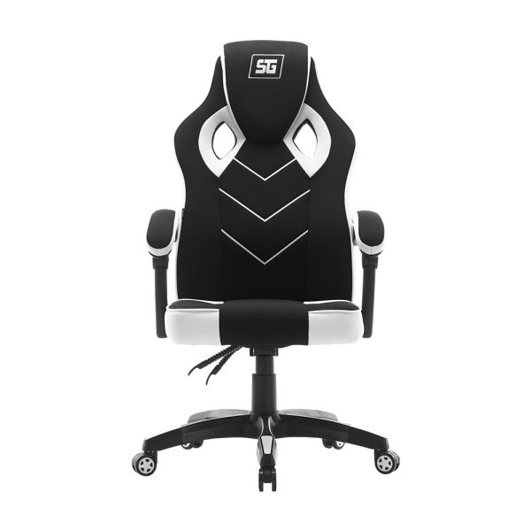 Vorago CGC301 Silla universal para juegos asiento acolchado Negro, Blanco - Imagen 2