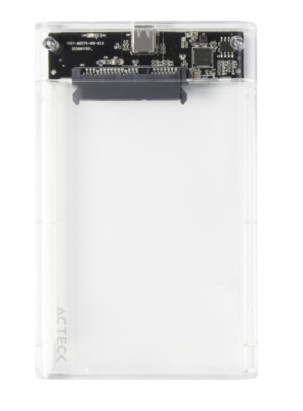 Acteck ARMOR CLEAR HC430 Cubierta de disco duro/SSD Transparente 2.5" - Imagen 2
