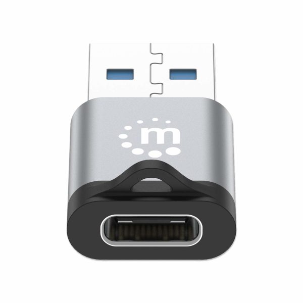 Manhattan 356305 cambiadores de género de cables USB-A USB-C Negro, Gris - Imagen 3