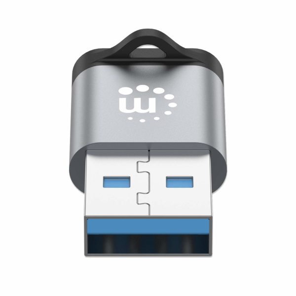 Manhattan 356305 cambiadores de género de cables USB-A USB-C Negro, Gris - Imagen 4
