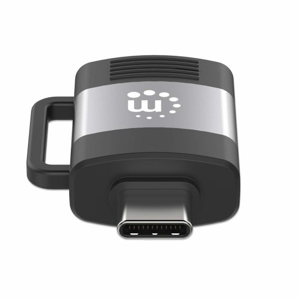 Manhattan 356312 cambiadores de género de cables USB-A USB-C Negro, Gris - Imagen 4
