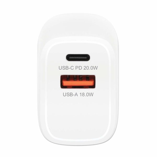 Manhattan 406291 adaptador e inversor de corriente Interior 20 W Blanco - Imagen 4