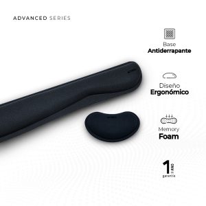 Acteck Cushy TR410 descansa muñecas Espuma de memoria Negro
