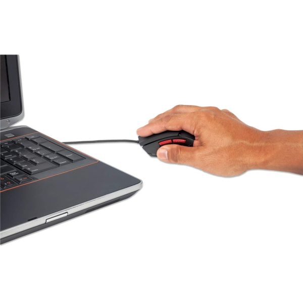 Manhattan Ratón óptico cableado para videojuegos con LED - Imagen 4