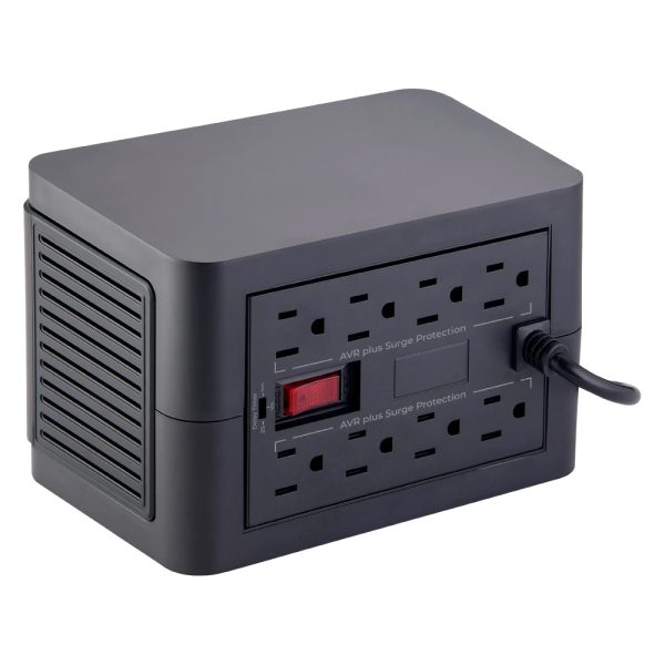 Acteck Enertor Protect RV800 regulador de voltaje 8 salidas AC 120 V Negro - Imagen 4