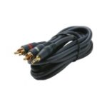 Steren 254-045 cable de audio 1.83 m 3,5mm 2 x RCA Negro