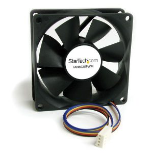 StarTech.com FAN8025PWM sistema de refrigeración de computadora Gabinete de la computadora Ventilador 8 cm Negro