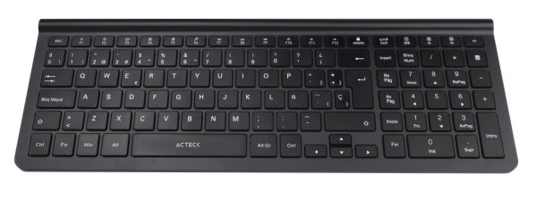 Acteck AC-934954 teclado Ratón incluido Universal Bluetooth QWERTY Español Negro - Imagen 2